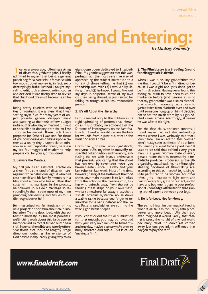 UFFM - Breaking and Entering